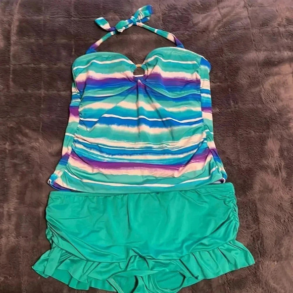 💛 Apt 9 top and skirt swimsuit - Picture 1 of 11